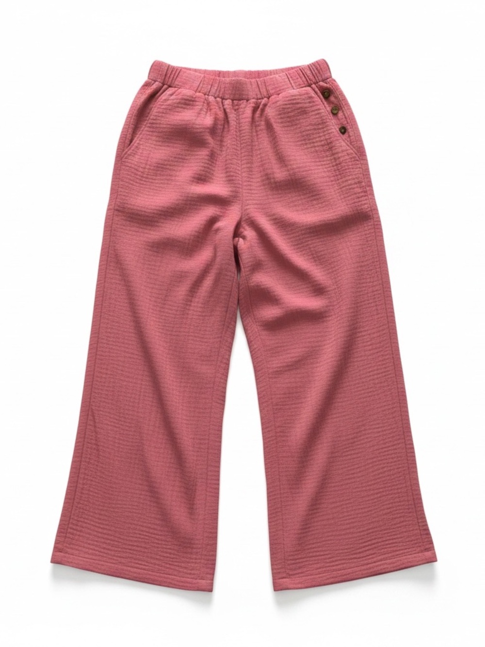 Joan Rivers Textured Pull-On Pants - Rose Pink